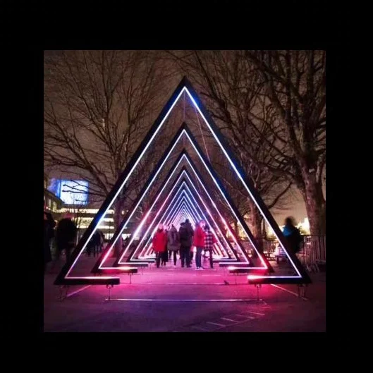Outdoor Commercial 3D Time Tunnel Lights Park Landscape LED Lights Christmas Decor Motif  Light