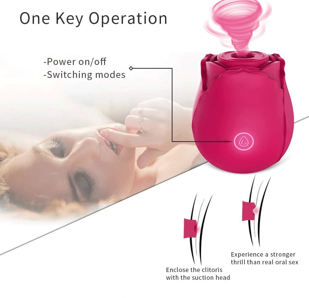 Sunfoo Free Samples Rose Sex Toy Clit Sucker Vibrator Clitoral Vibrator Rose Shaped Clitoris Rose Sucking Vibrators For Women