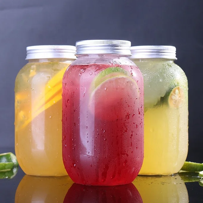 New product 300ml plastic water drink bottle beverage jars and bottle with lid