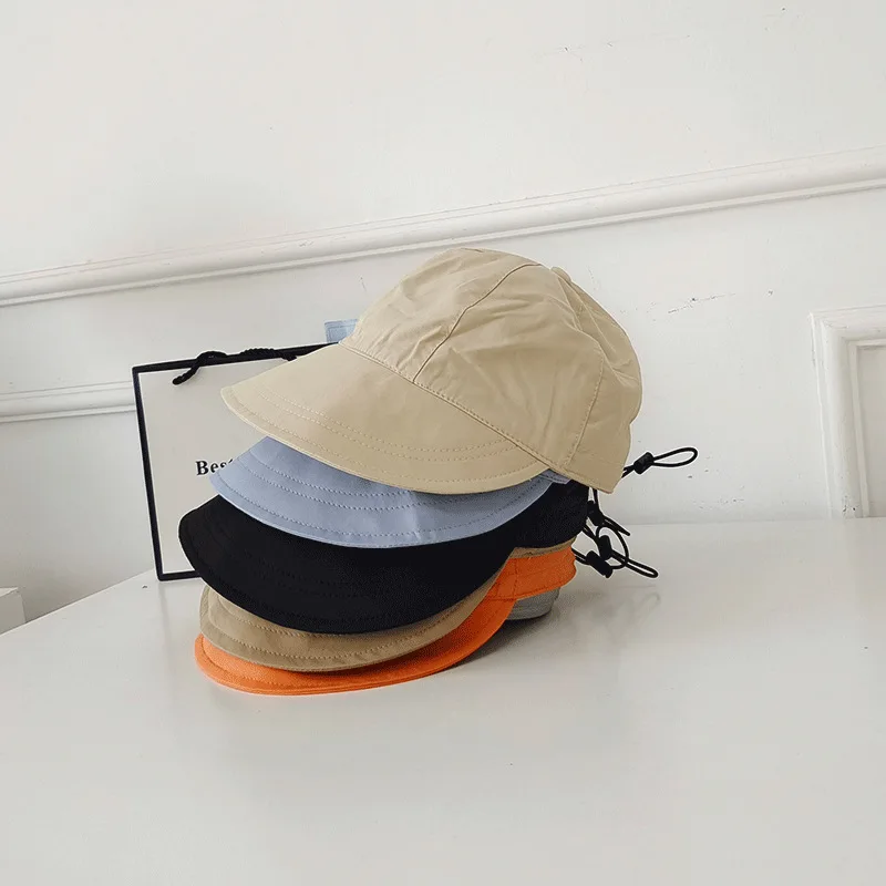 New Summer Bucket Hat Quick-dry Adjustable Men Outdoor Fishing Hiking Beach Hats Mesh Breathable Anti UV Sun Wind Rope Cap