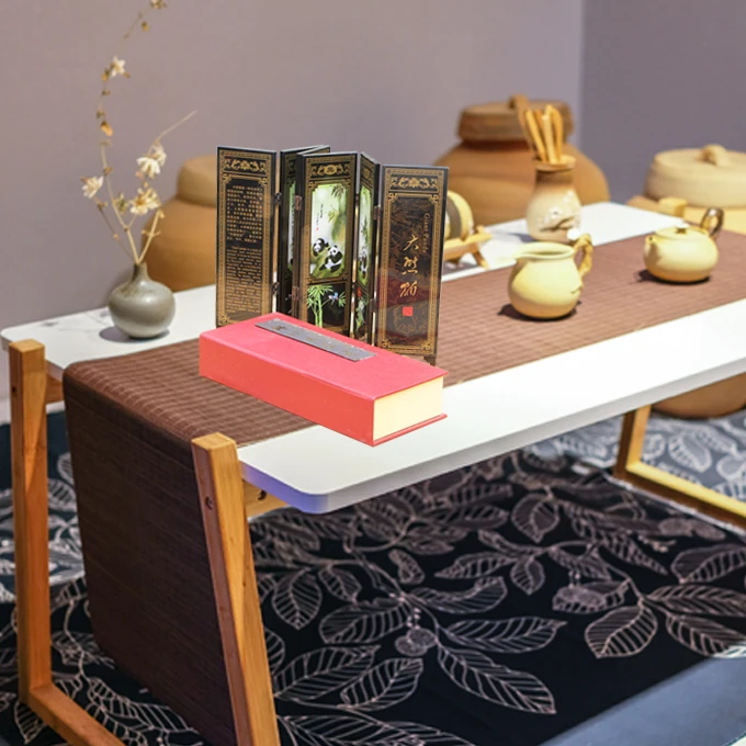 Китайское классическое украшение экрана, узор гигантской панды, китайские народные поделки, костюм