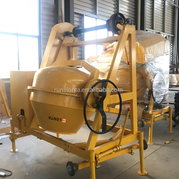 LONTA JH500L 500L 1.5 Bags 10Hp Lifting Diesel Engine Self Loading Beton Cement Concrete Mixer Machine Betonniere 500L