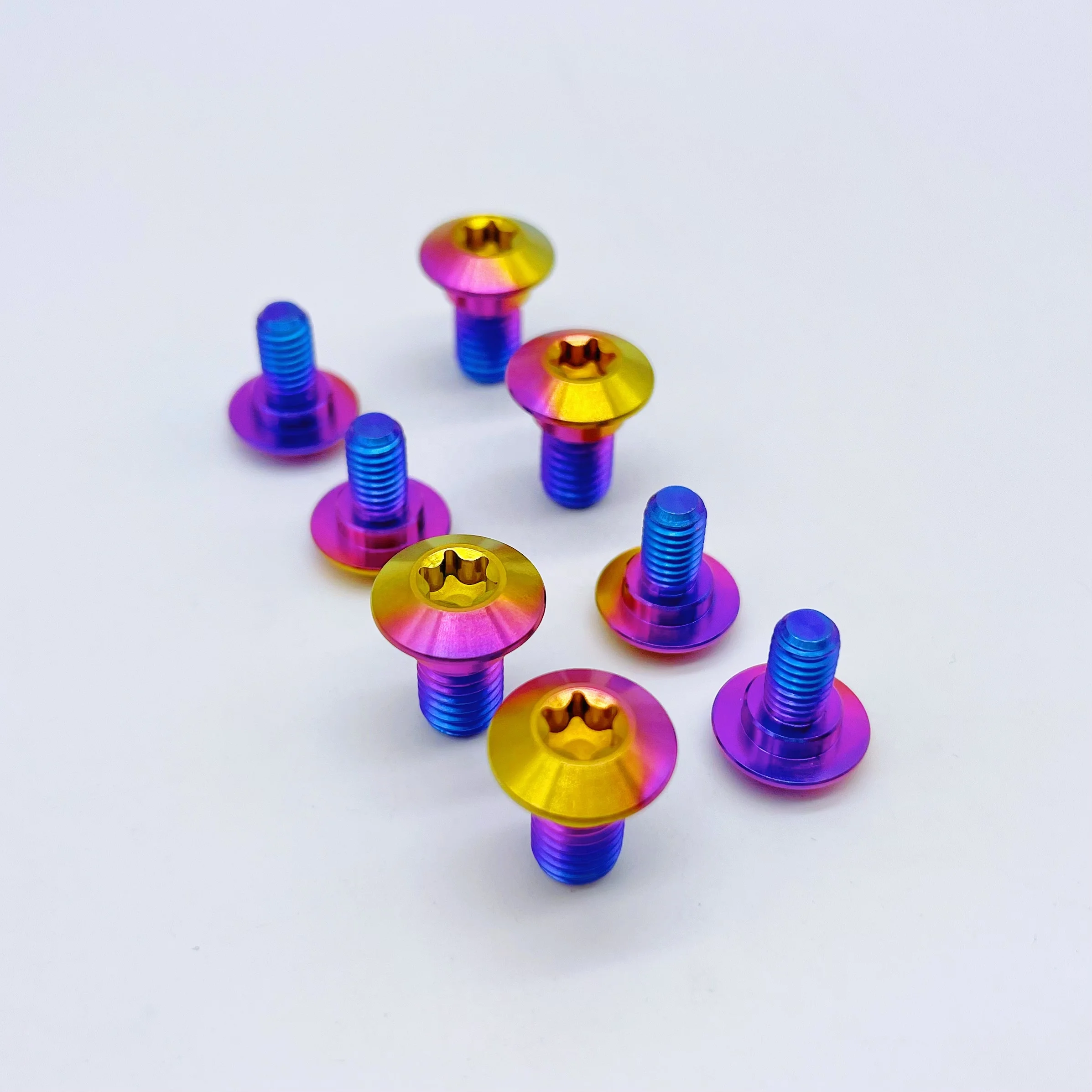 GR5 titanium Front and rear brake disc bolts for KAWASAKI