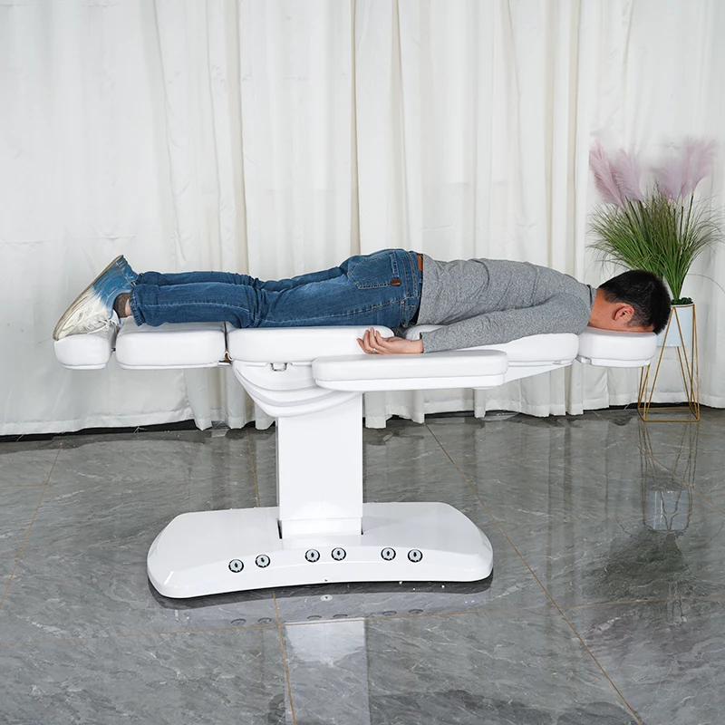 Modern Cheap Adjustable Therapy Spa Salon Cosmetic 3 Electric Motors Beauty Massage Table Facial Bed