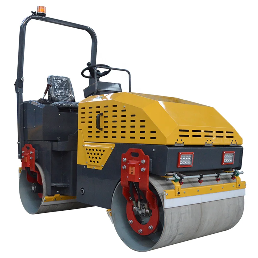 Road Construction Equipment Iron Drum Vibrating Roller Compaction Machine Asphalt Tarmac Roller