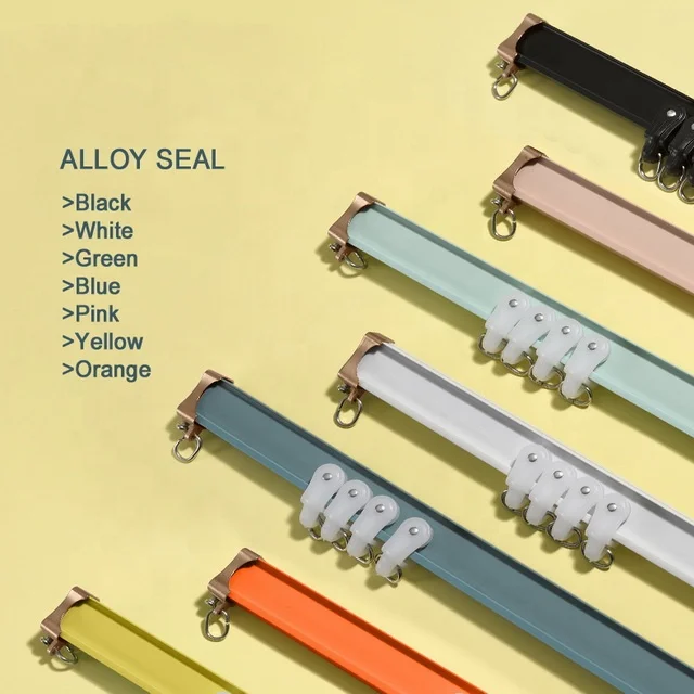 Customize L U curved Straight window track for curtain Hotel Home Heavy track  Duty bend 90 130 degree hospital curtain rails