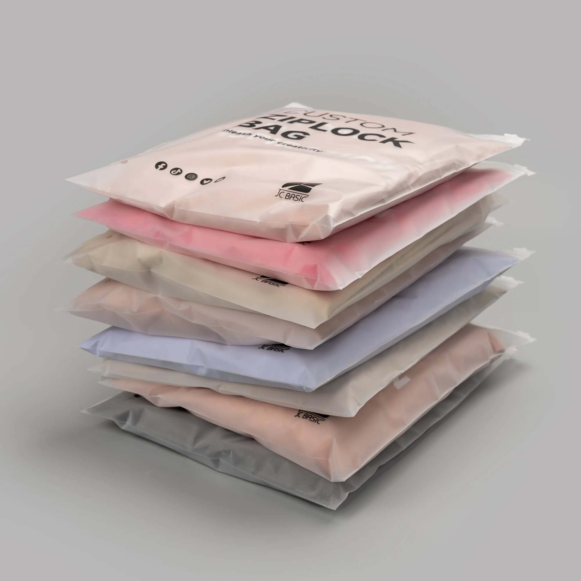 Pvc Frosted Pp Zipper Bags Ziplock Bags Shipping Bags For Clothing