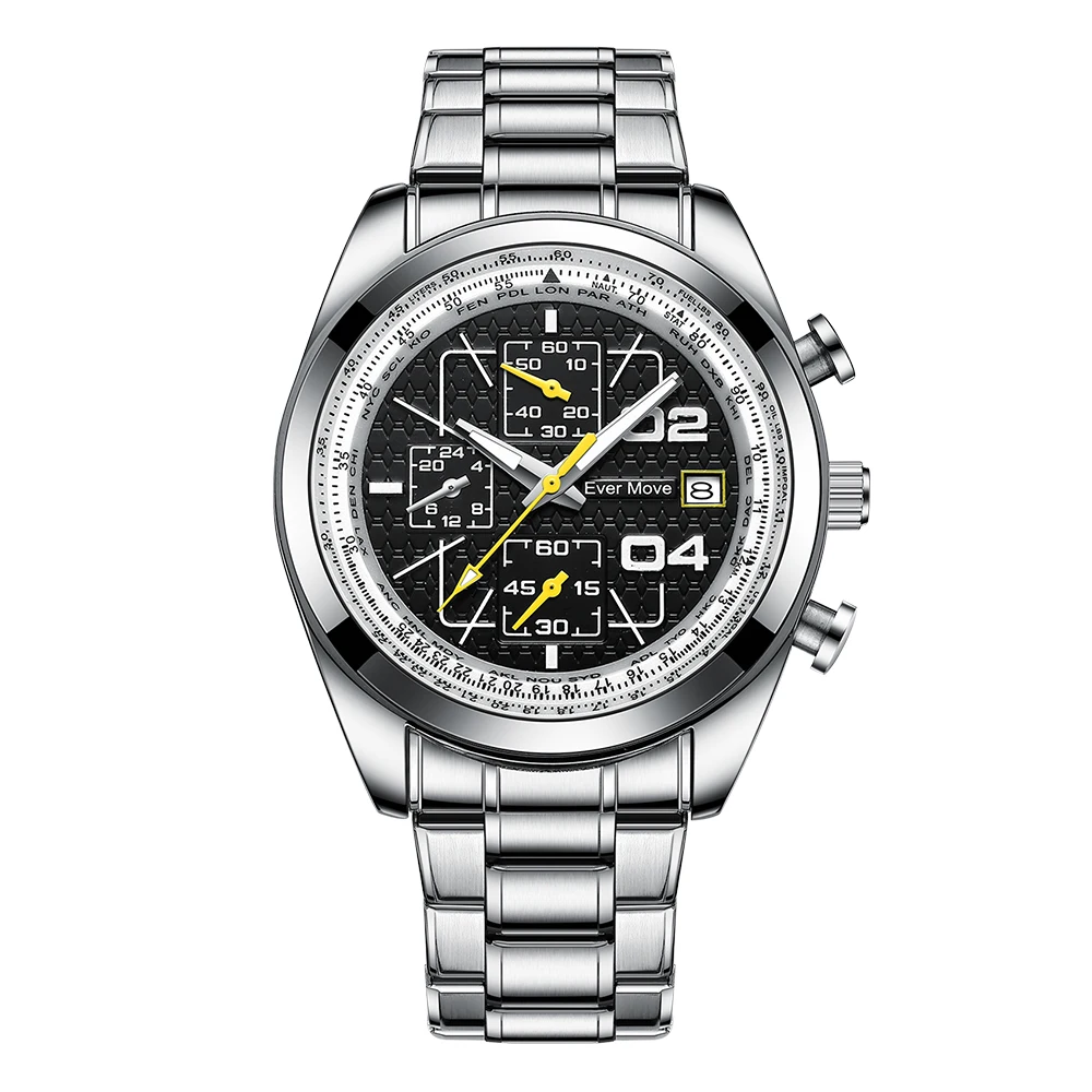 Orlando Quartz Watches Gold Ladies Lomassen Japan Quartz R00284m Iron Ball Magnetic Pointer Man Watch Black