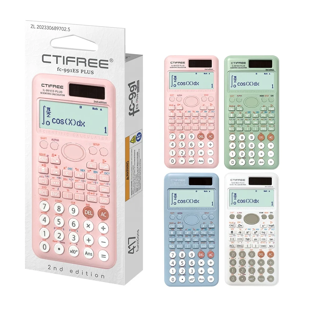 Scientific Calculator CTIFREE 991 Es 417function Calculadora Cientifica for Student 10+2digits LCD Display
