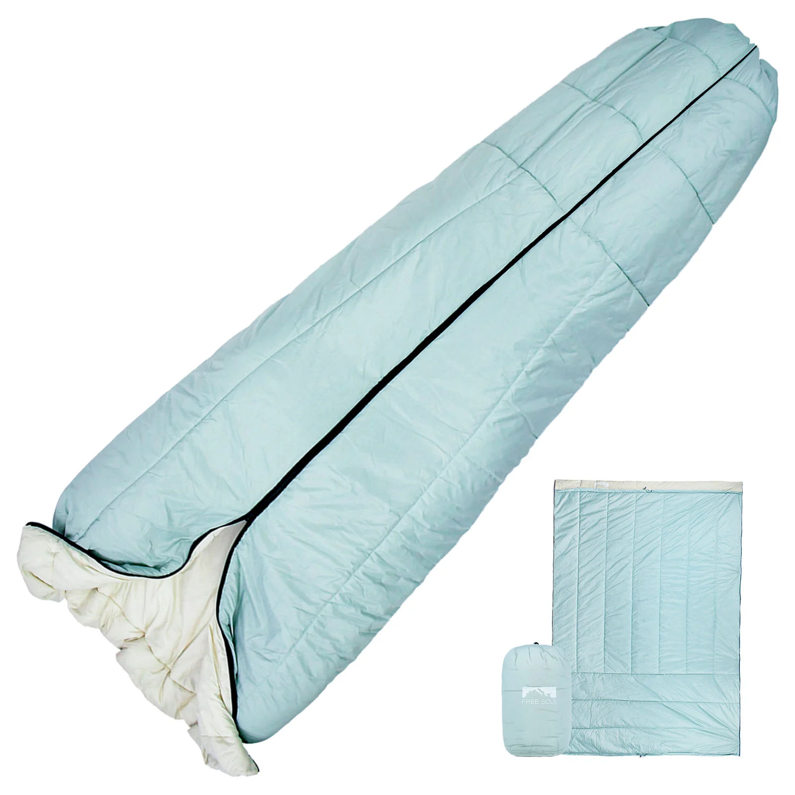 Ultra Light Soft Camping Sleeping Bag Blankets Brand Synthetic Insulation Camping Blanket Versible Outdoor Sleeping bag