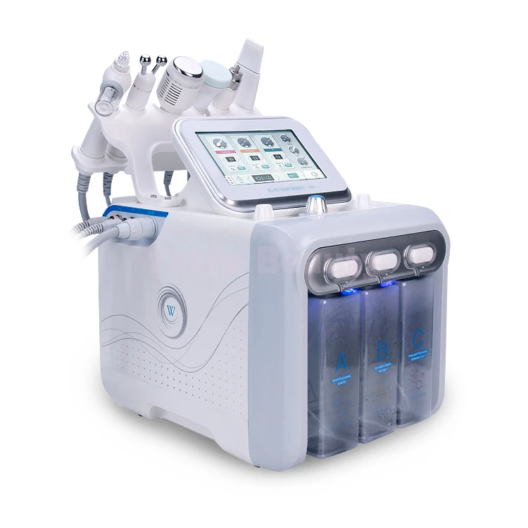 2024 Factory Price 6 in 1 Hydro Dermabrasion Radio Frequency Skin Tightening Machine Beauty Product Facial Care Device