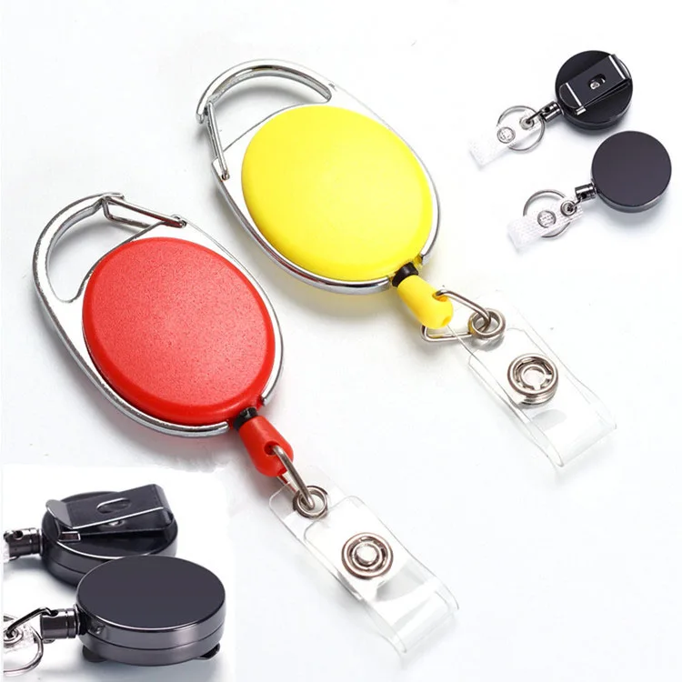 Promotional Retractable ID Card Badge Holder Custom Design Logo yoyo Badge Reel
