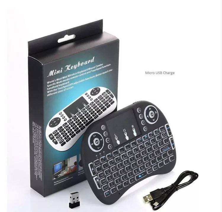 Mini Keyboard Backlit 2.4G Wireless i8 Pro Touchpad Handheld Keyboard For Android Smart TV Box