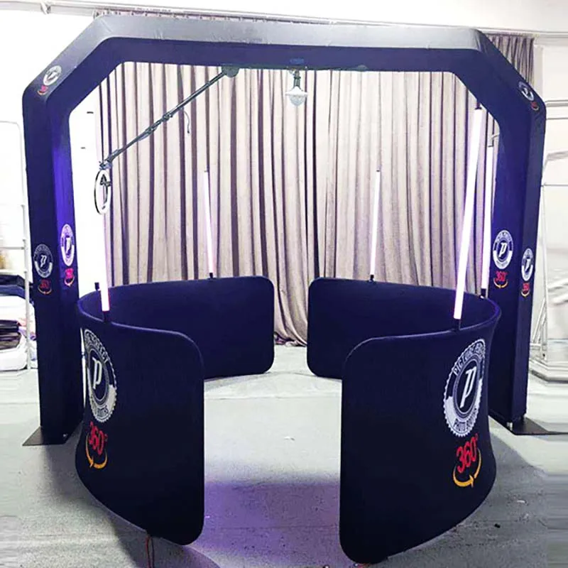 Free Custom Logo Overhead 360 Photo Booth Orb Selfie Video Free Accessories Sky Top Spinner 2022 Video Camera Portable