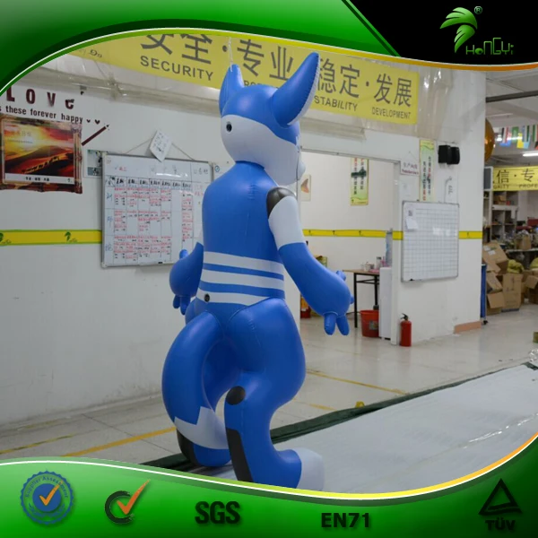 Handmade Blue inflatable husky, Big inflatable husky animal toys