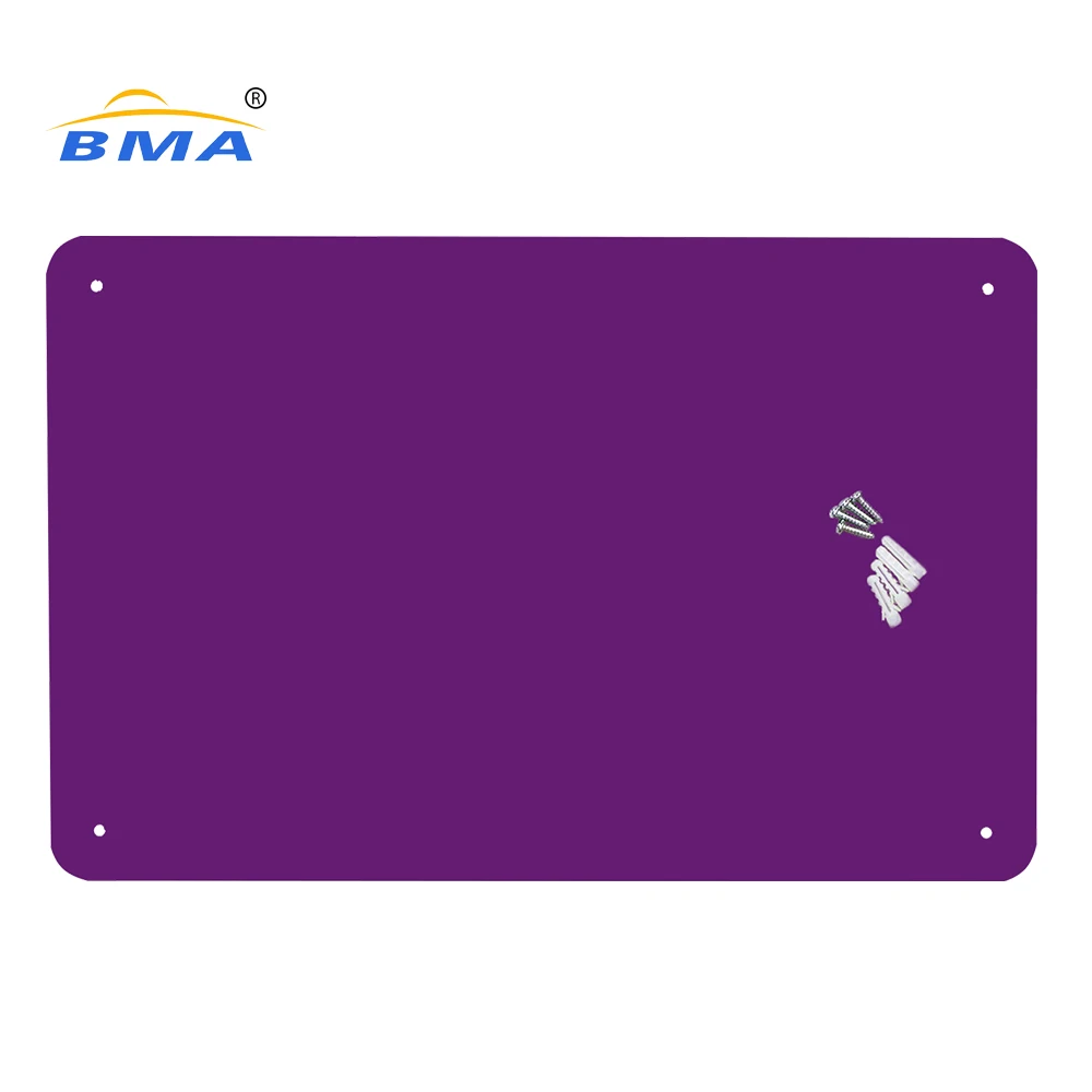 
Custom made Colored Wholesale Stainless Steel Metal Magnet Bulletin Board Erasable Memo Dry Erase Magnetic Board 