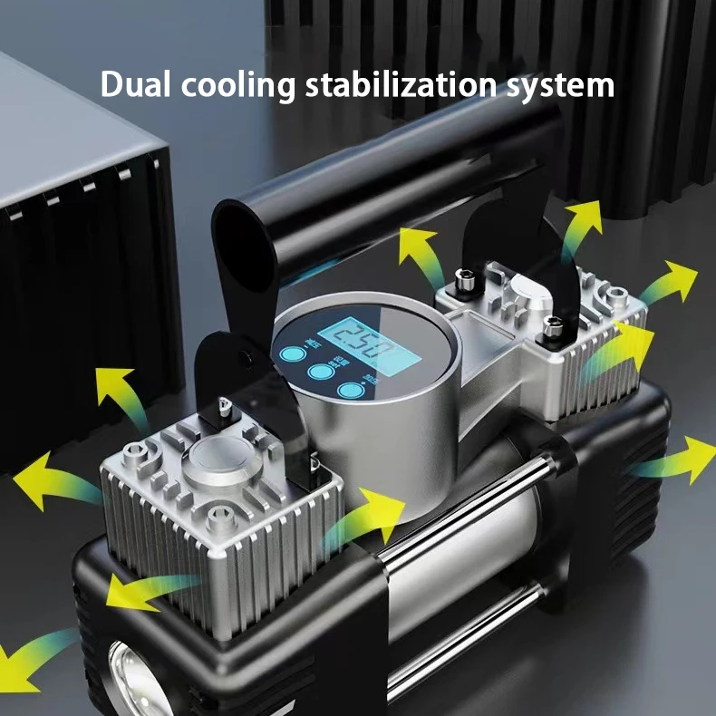 Latest Arrival 12V Emergency Portable Quick Air Refill Tire Vehicle Tool Air Pump Tire Inflators Electric Air Compressor