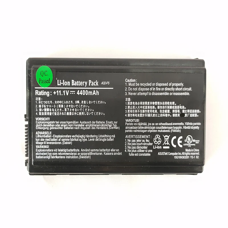 Laptop battery replacement 90-NLF1B2000Y A32-F5 for ASUS battery F5 Series F5C F5GL F5M F5N F5R F5RI