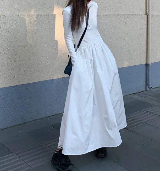 Black Slim evening and wedding dresses Knitted Dress Woman clothes and Swing  Dress V-Neck Casual clothing