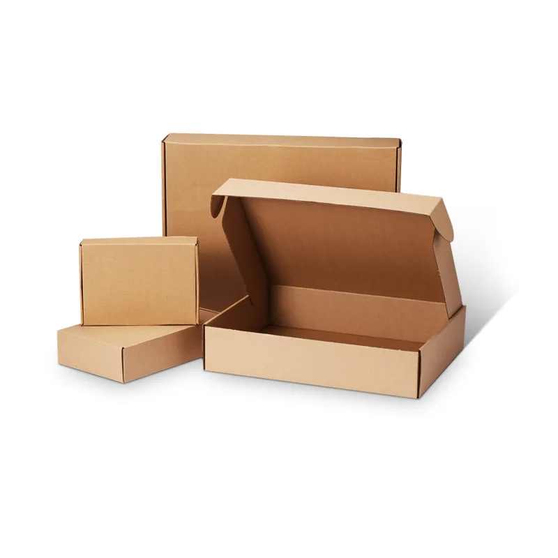 Bulk Cheap Custom Logo Blank Kraft free sample kraft corrugated factory printing corrugated mailing paper boxes