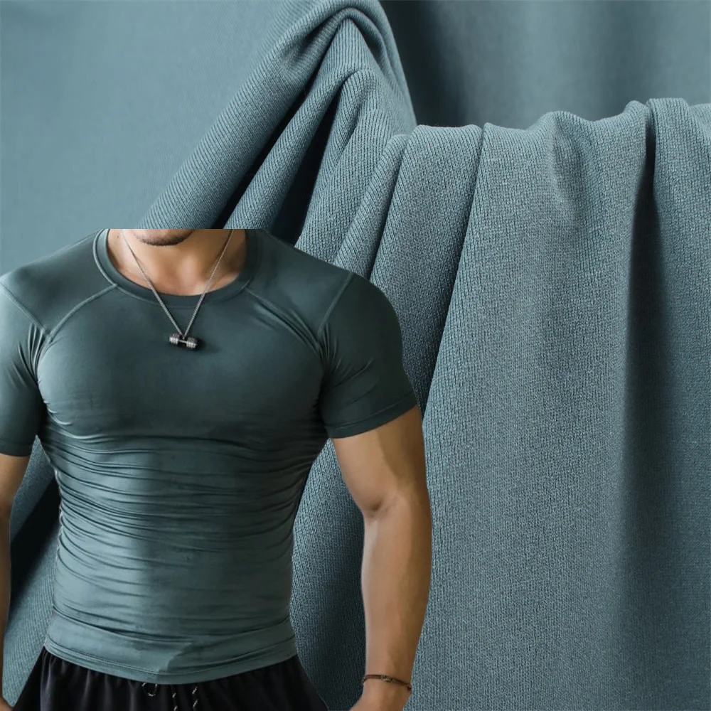 Light soft and comfortable summer tshirt fabric 100 polyester material 165cm width 120gsm weight hot single jersey fabric