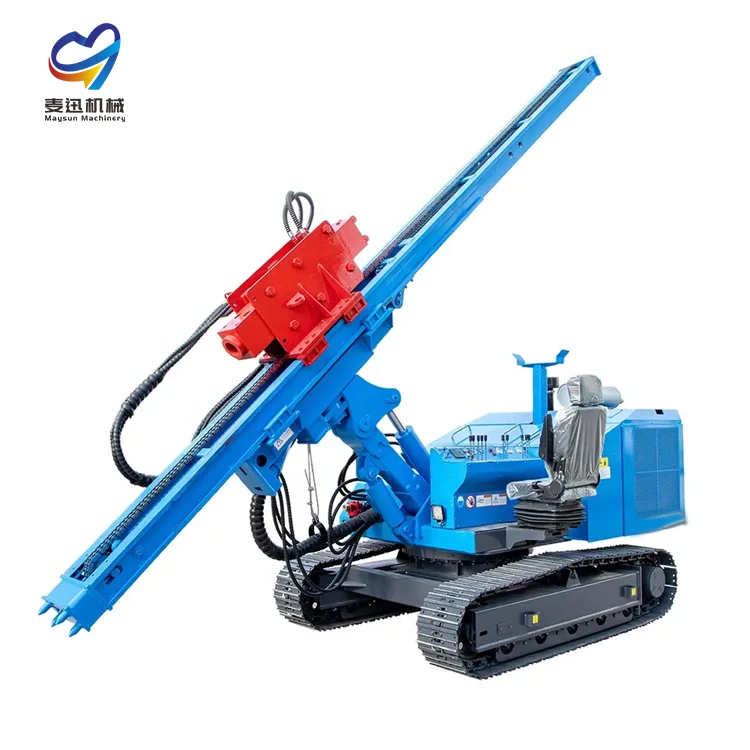 Highland power station lead hole equipment skid steer pile driver easy to operate and pile quickly