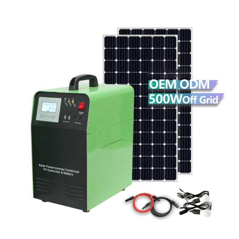All in one 500W Solar System Power Hybrid Inverter with MPPT and Lithium battery solar energy system for home