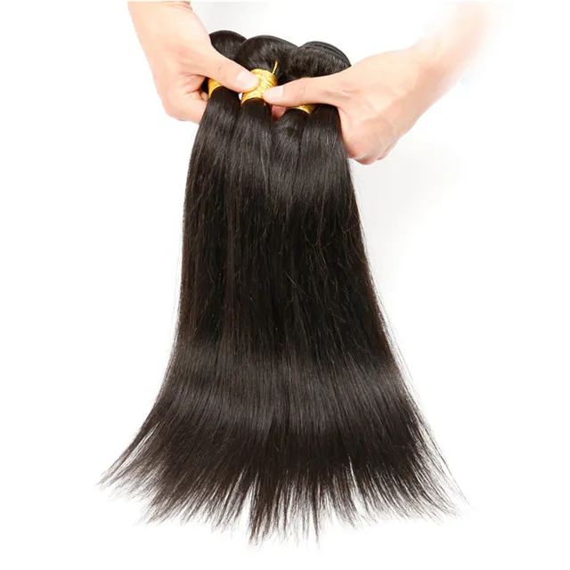 24 Hours fast shipment high quality virgin peruvian human cuticle aligned straight hair weave bundles vendors for wholesale