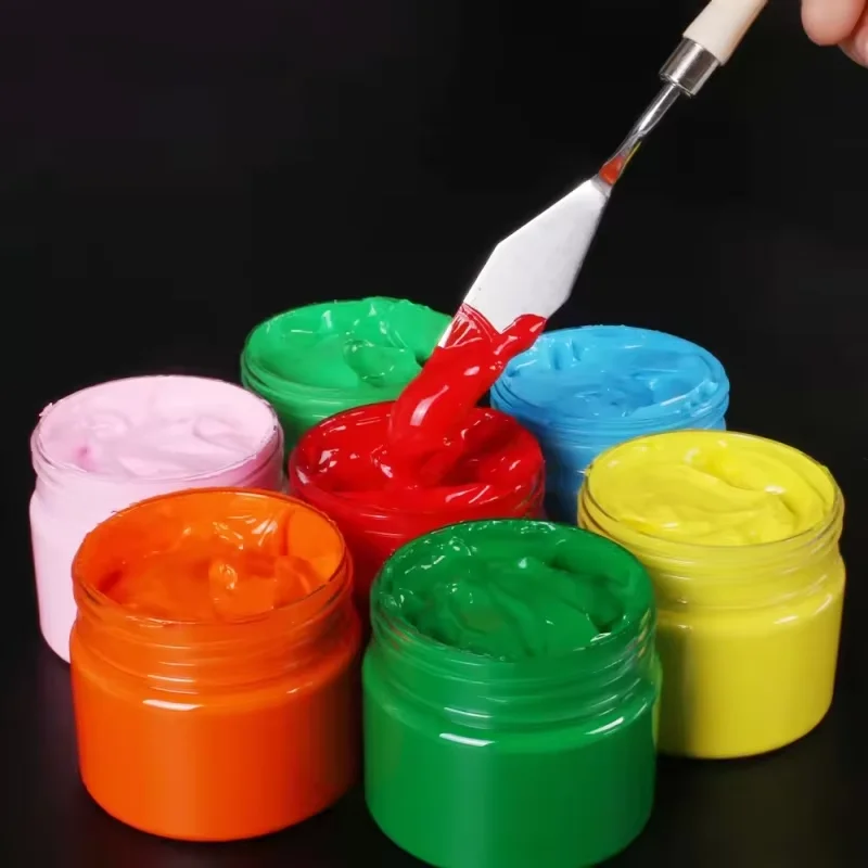 Wholesale Art supplier Customized Non-toxic Rich Pigments High Viscosity Bulk Acrylic Paint Set for Artists