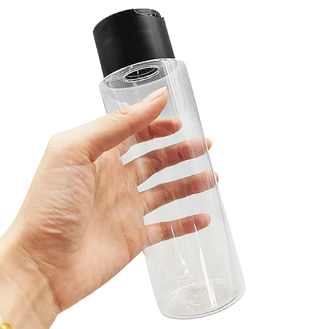 Factory Direct 360ml 12oz Plastic Bottle With Disc Top Cap Lotion plastic bottle with Double Wall Disc Top Cap 24/410