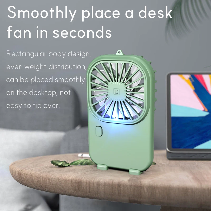 Portable Mini Handheld Desktop Fan Mobile Phone Bracket Various Cartoon Design Electric/Battery Car RV Use Cooling Gift Idea