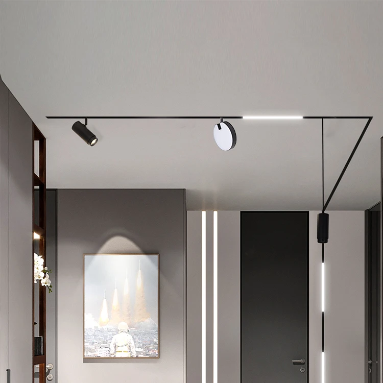 Home Office Adjustable Dimmable Aluminum PC Surface Mounted Magnetic Rail 15w Led Track Light
