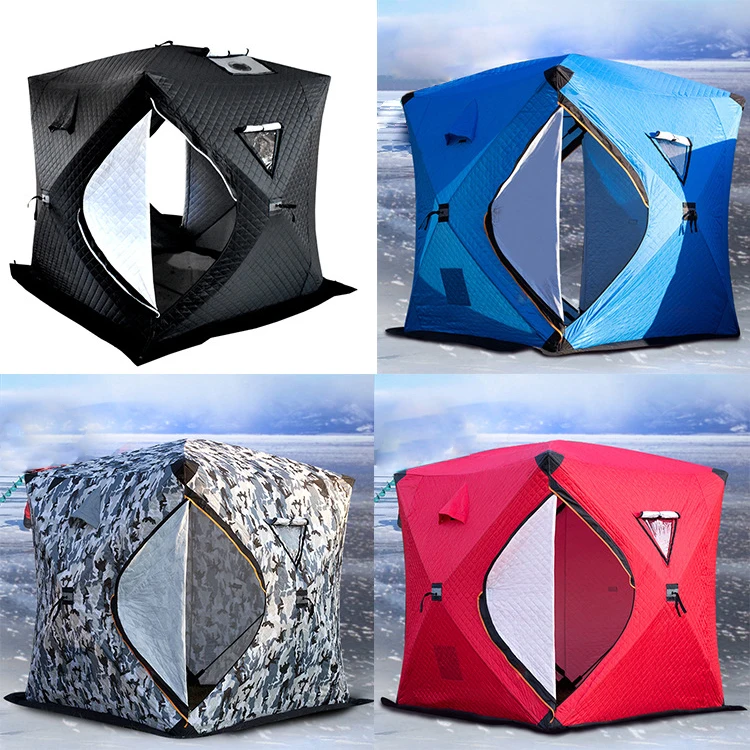 outdoor ice fishing tent extra large insulated windproof and warm winter tent support for customized sauna tents