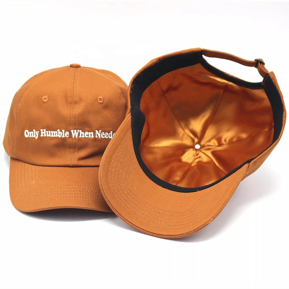 Шапка с вышитым логотипом на заказ, атласная хлопковая бейсболка с подкладкой на заказ