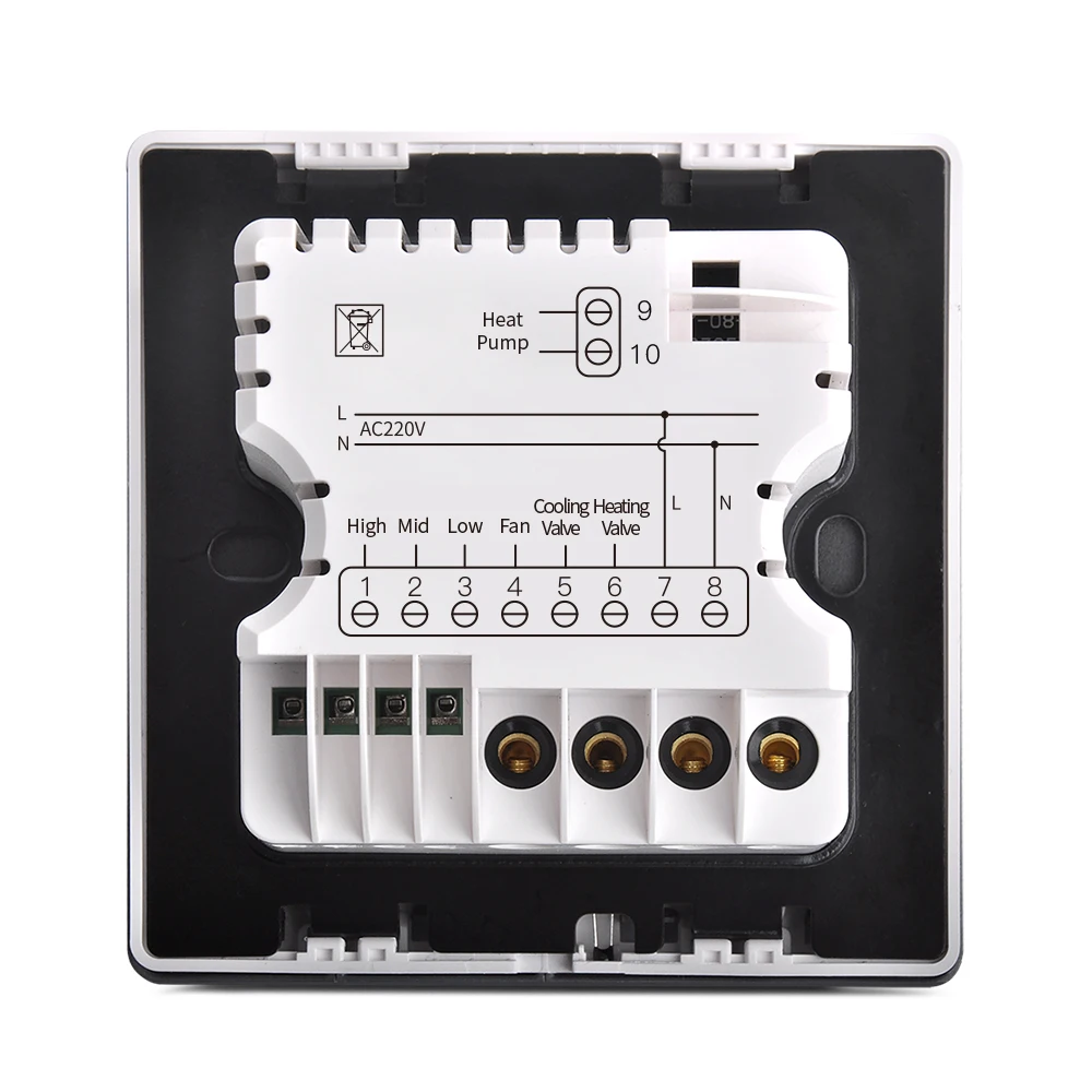 Piano Keys Smart WIFI Thermostat for FCU Air Conditioning