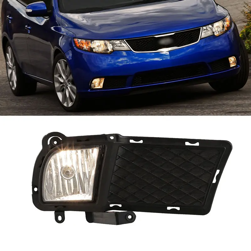 car halogen fog light with switch and wiring harness kit for Kia Cerato 2009 2010 2011 2012 fog lamp