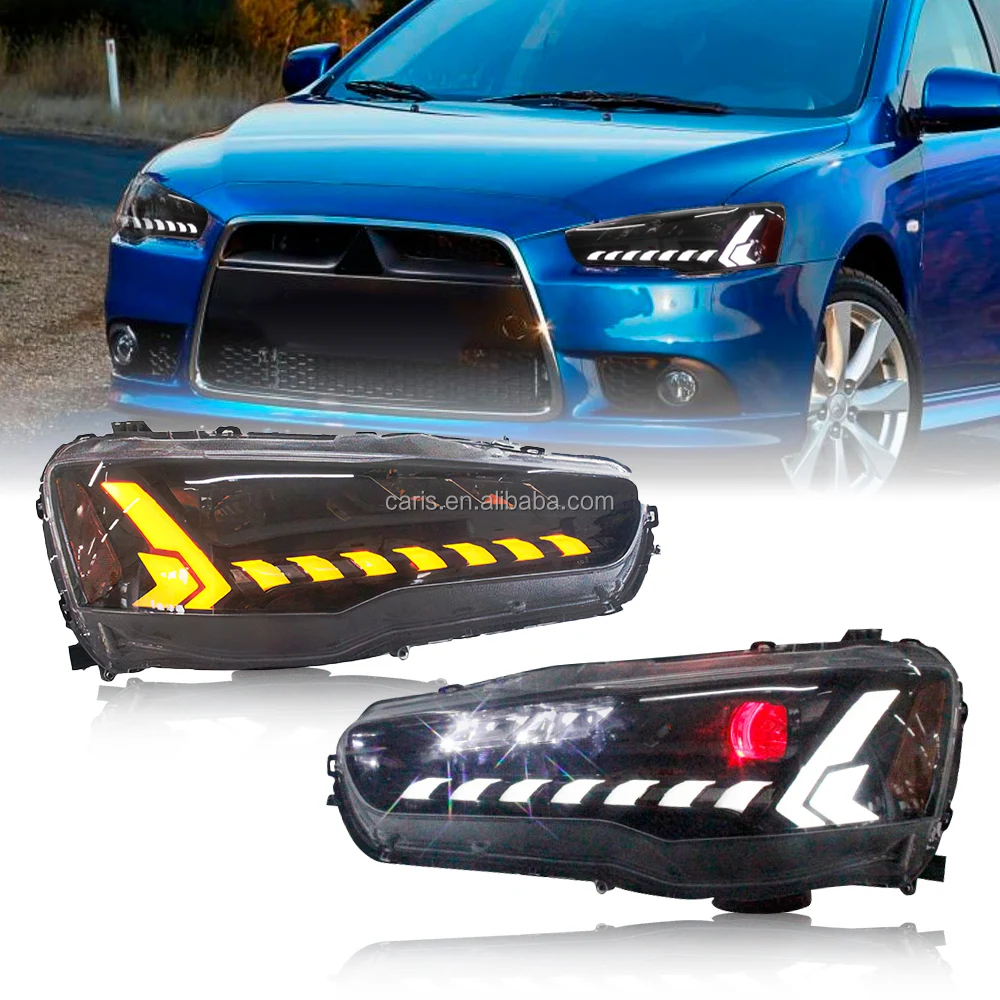 Архаический новый дизайн HC MOTION для mitsubishi Lancer ex evo 2008-2017 светодиод с DRL Запуск анимации последовательный запас США