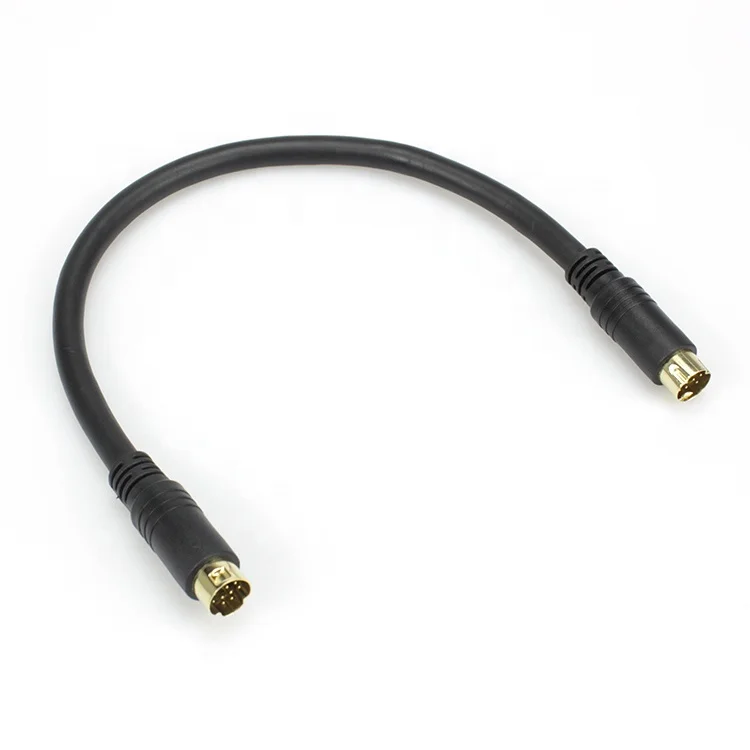 mini din 9 pin male to male audio  cable   MD 9