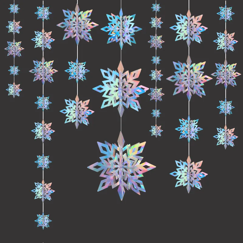 Dazzled paperboard card party supplies promotional flags banners wall decorations for home colorful ceiling decoration hanging