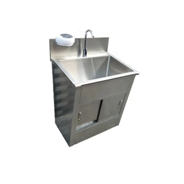 
Wholesale Stainless Steel Mobile Hand Sink Washing Sink 