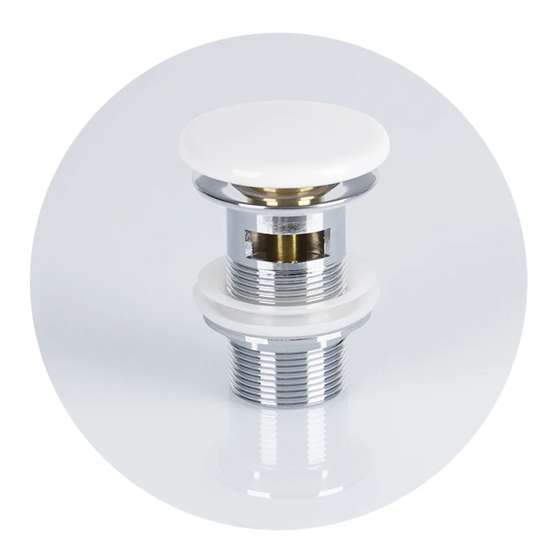 Ceramic Bathtub Drainer Water Stopper Plug Pop Up Basin Waste