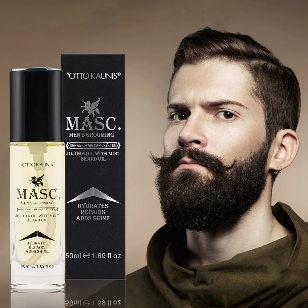  Парикмахерская Горячая продажапродуктов 50 мл масло жожоба Huile в Barbe для бороды