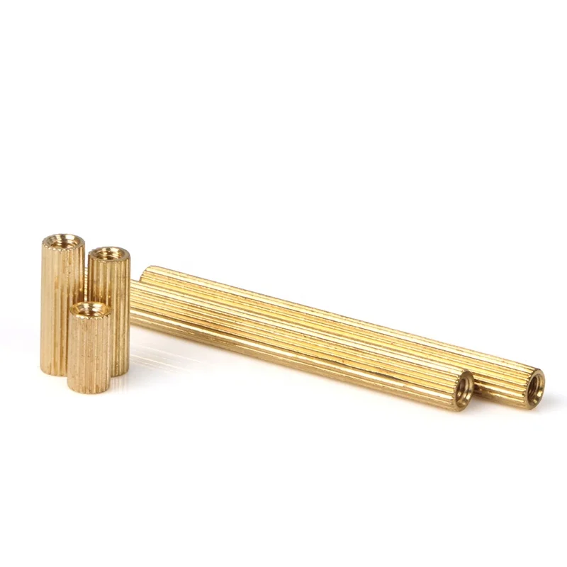 M2xL Brass Knurled Female Standoff Threaded Mounts Spacer Pcb Motherboard nut