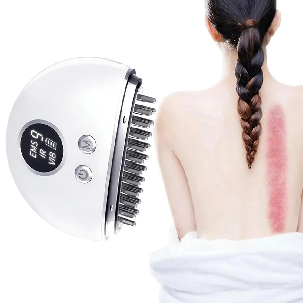 IFINE Beauty Micro Current Vibration Head Facial Relaxation Tool LED Face Neck Body Lifting Device Electric Gua Sha Massager