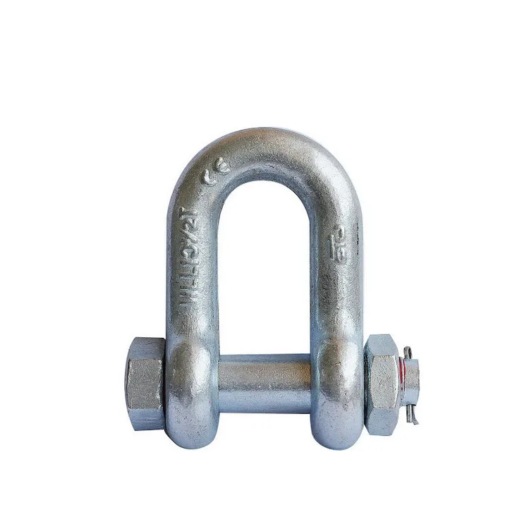 G2150 US bolt type galvanized D DEE anchor shackle