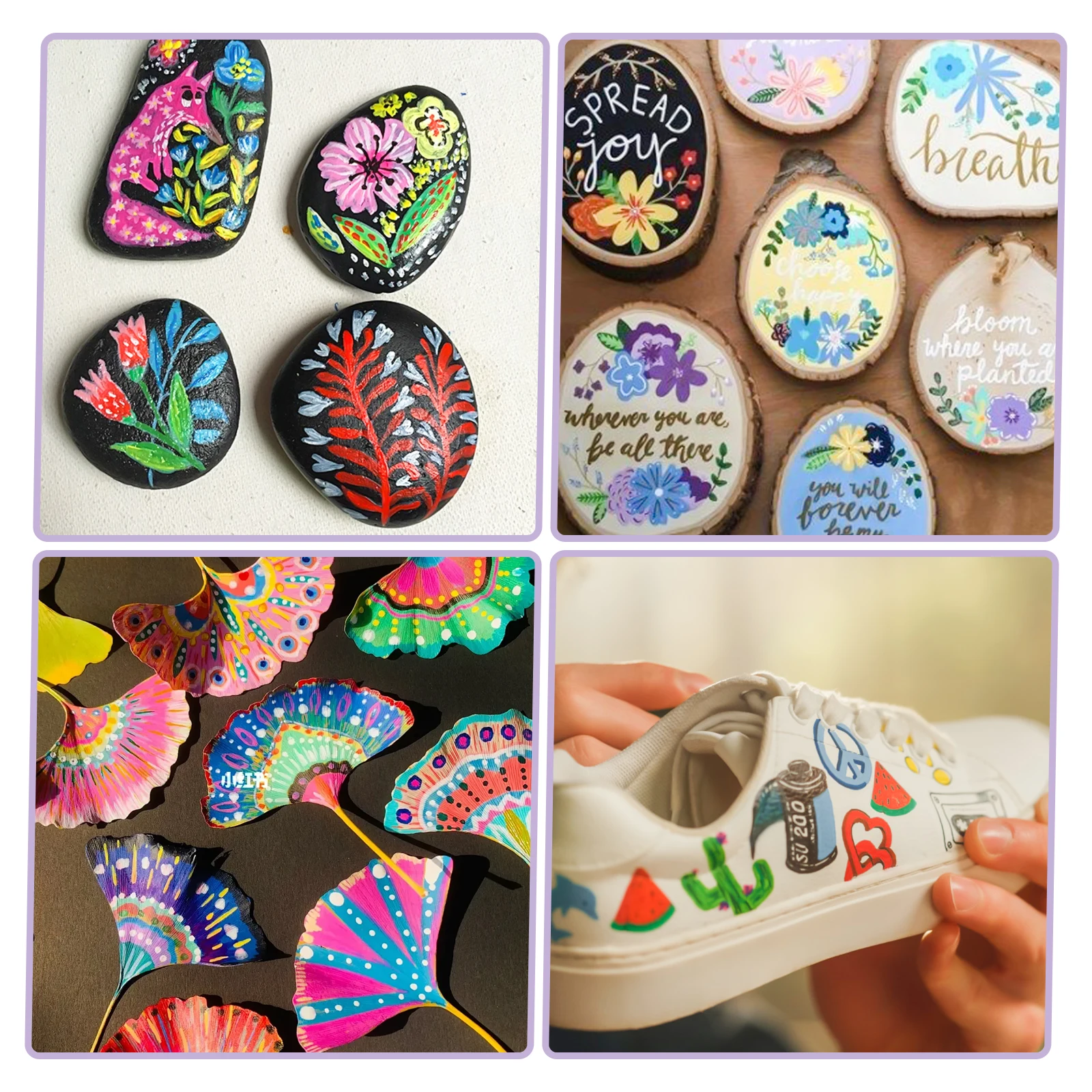 TWOHANDS Waterproof Paint Marker Pen 8 Colors Metallic Marker For Diy Graffiti