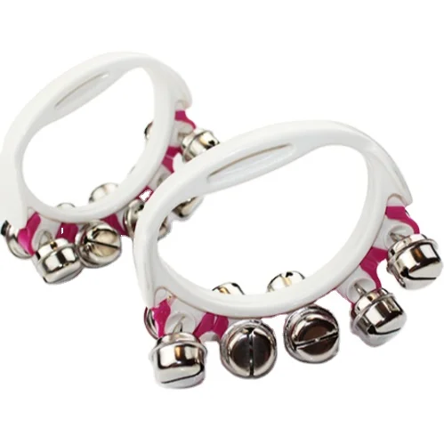 Red Mini Hand Bell for Adult and Children Tambourine Plastic Toys and Gift Noise maker Party Favor Multicolor