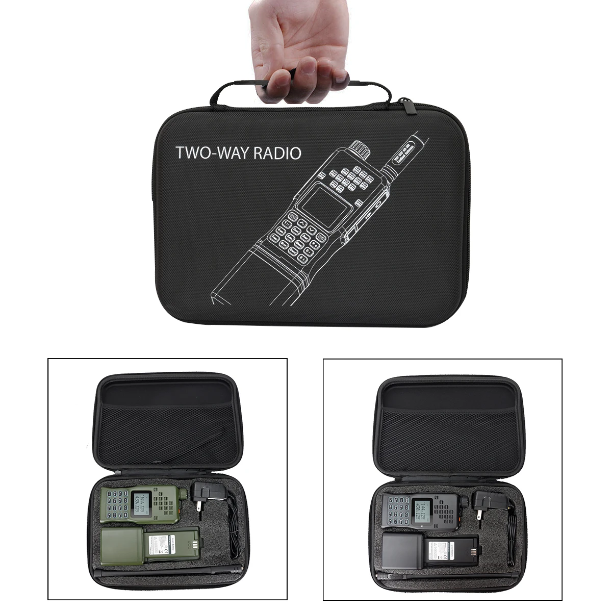 Baofeng AR-152 15W High Powerful Tactical Game Walkie Talkie Dual Band Long Range AN /PRC-152 2-Way Radio add Carrying Bag