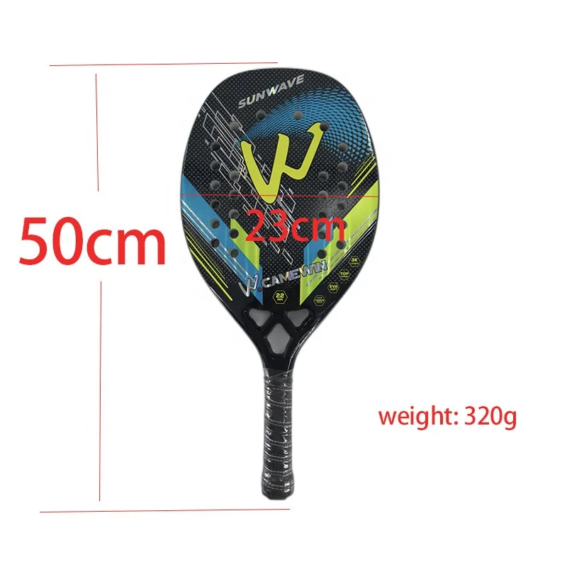 OEM Camewin 3k пляжная Теннисная ракетка высокого качества из углеродного волокна с защитной сумкой горячая Распродажа средств