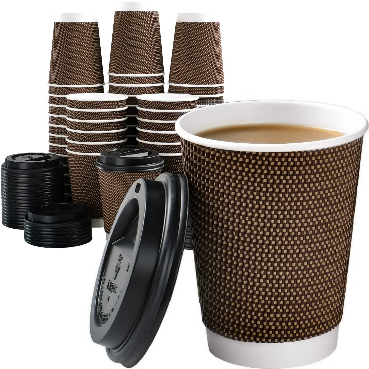 High Quality Disposable Coffee Cup Compostable Double Wall Paper Cups For Hot Drinks